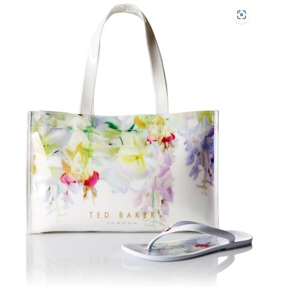 Ted Baker Handbags - Ted Baker London Women's Hanging Gardens Watercolor Floral  Large tote and shoes